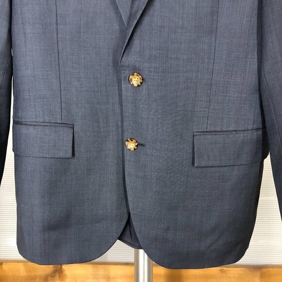 J. CREW FACTORY‎ 100% Worsted Wool Thompson Navy Suit Jacket Sz 38S - Picture 6 of 12